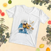 Wispy Willow Whispers Women's Crew Neck T-Shirt with elegant design.